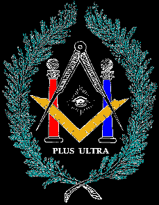 Escudo y lema de la Obediencia: Plus Ultra.